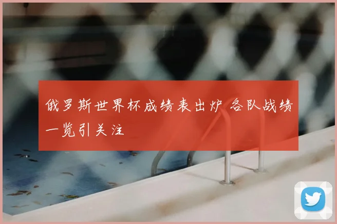 俄罗斯世界杯成绩表出炉 各队战绩一览引关注
